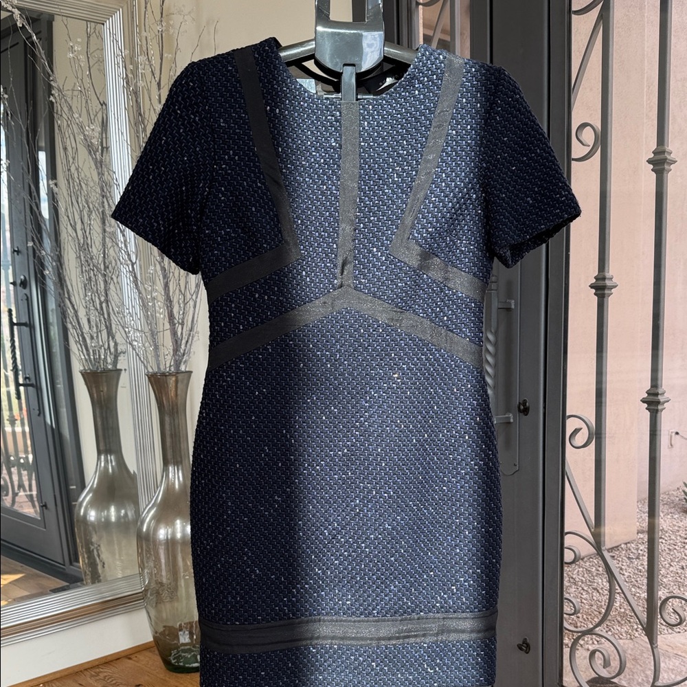 Adelyn Rae Navy and Black Mini Dress